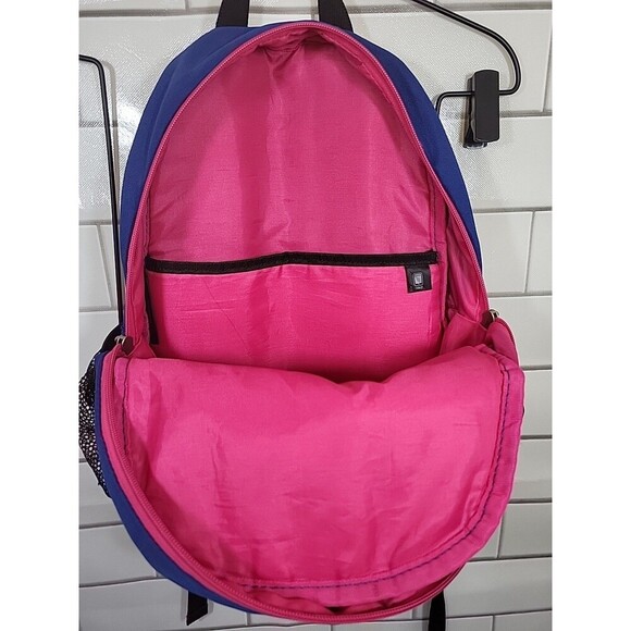 Swiss Gear Backpack Blue, Pink Floral Dragonfly Butterflies Disney Girl Style - Picture 5 of 12